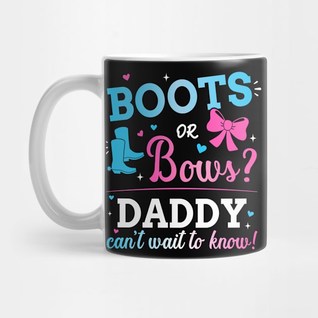 Gender reveal boots or bows daddy matching baby party by Designzz